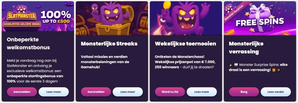 Promoties bij Slotmonster